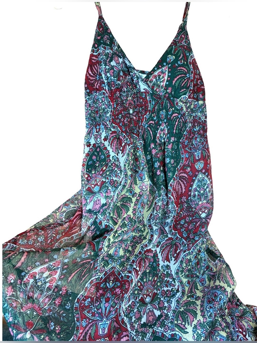 Derek Heart Boho Floral Maxi Dress - Picture 4 of 16
